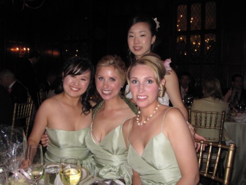 bridesmaids bridesmaids wearing jenny yoo