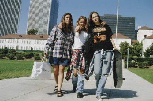 skaters wearing flannel