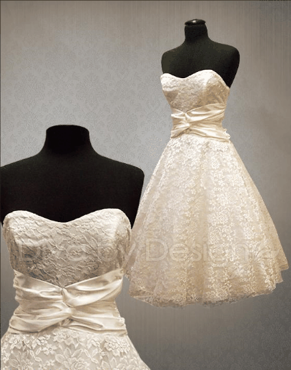 modern vintage wedding dress