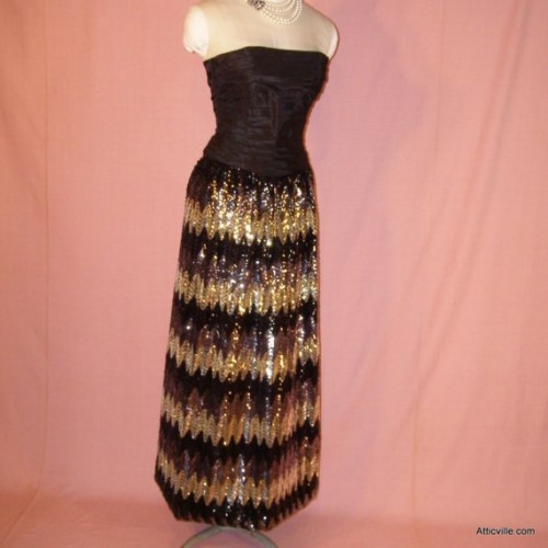 Vintage Sequin Skirt Etsy