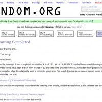 Winners Announcement: Gratefulness Giveaway Contest 4/3