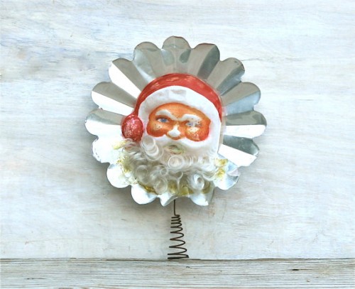 1940s santa vintage christmas tree topper