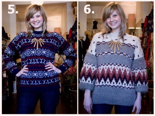 diy geometric necklace vintage ethnic sweater