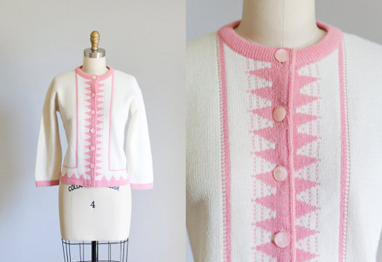 1950s Knit Sweater a 1950s knit sweater available to buy on etsy