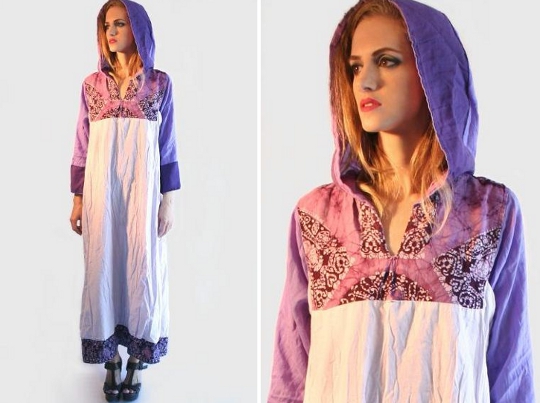 70s hooded dress