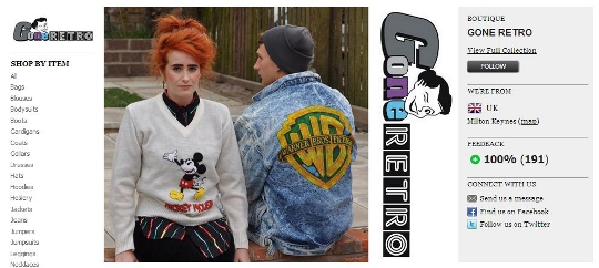 gone retro online vintage store on asos marketplace