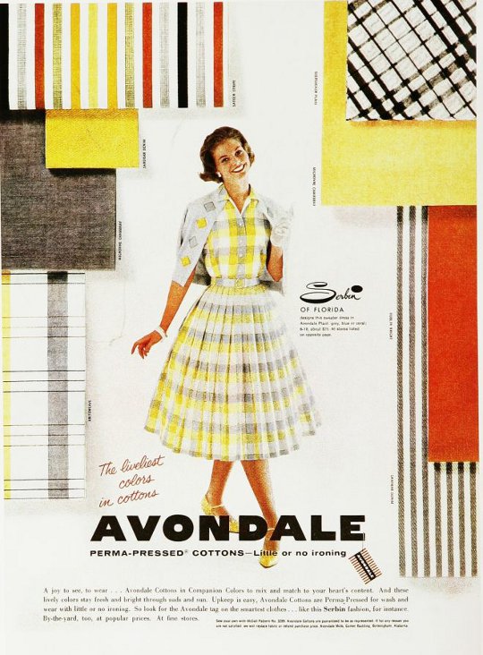 a vintage advertisement for avondale from the 1950s