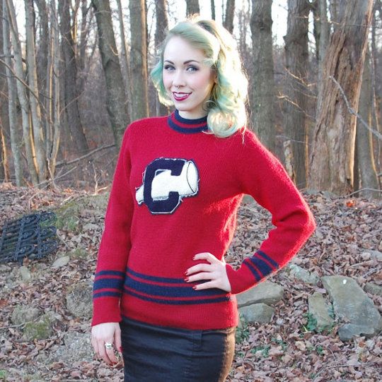 vintage varsity sweater