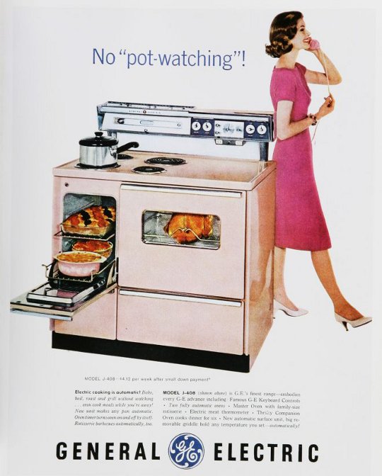 vintage housewife advertisement for general electric