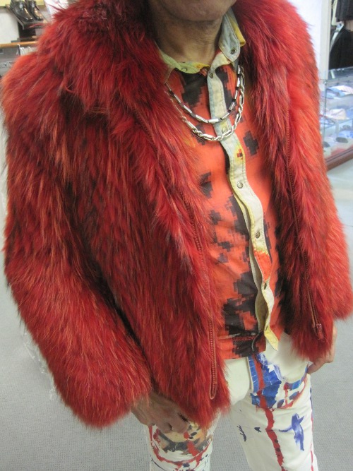 vintage designer fur coat for men