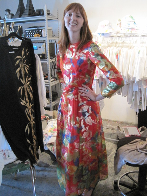 meredith of cubicle chic wearing sammy davis vintage