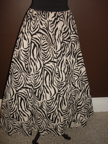vintage zebra skirt
