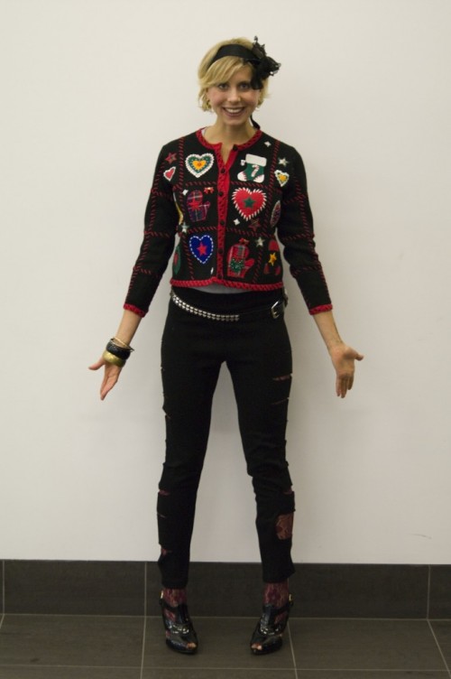 How to wear ugly holiday sweaters