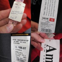 thrift store fashion vintage tags