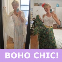vintage fashion outfit boho chic