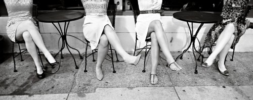 womens vintage fashion showing feet