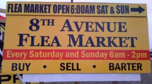 flea market sign