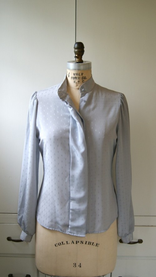 vintage secretary blouse