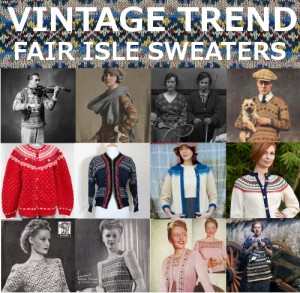 vintage fair isle sweaters