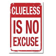 no excuses sign