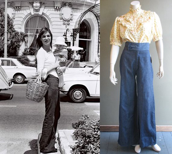 denim 70s outfit