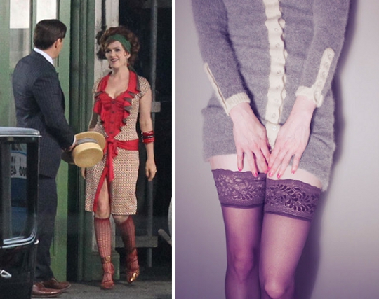 20s clothing trends knee highs
