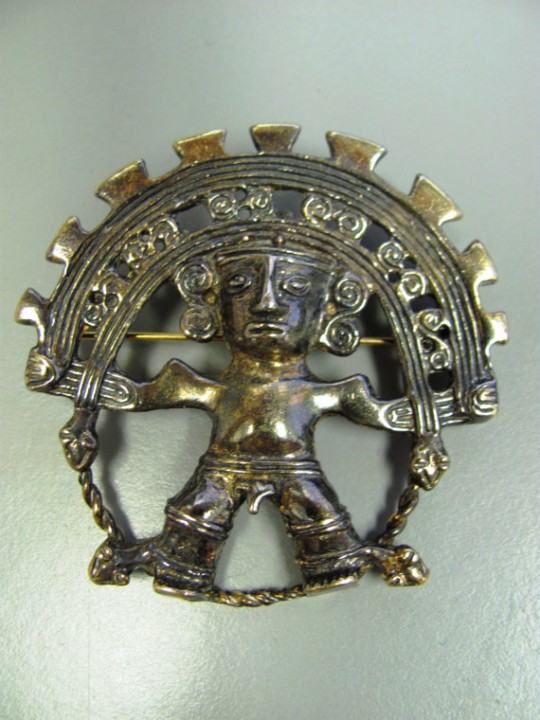 vintage ethnic god pin