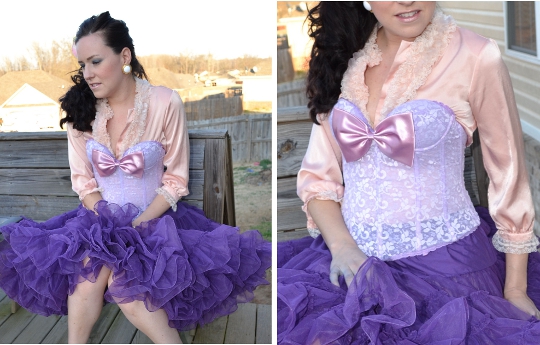 1980s vintage bed jacket styled party look