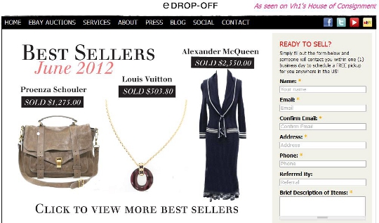 e dropoff is an online consignment store