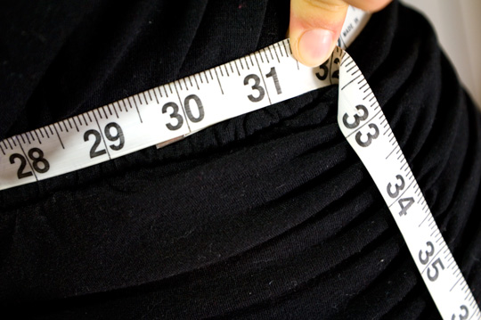 measuring tape around waist