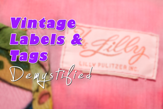 vintage clothing labels and tags