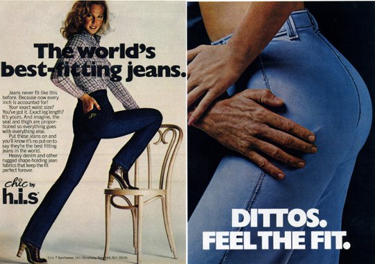 1970s denim advertisment