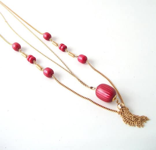 vintage costume jewelry avon necklace
