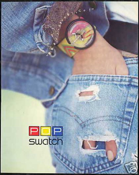 vintage swatch advertisement