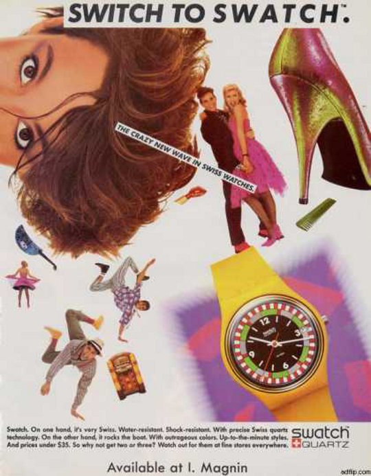 vintage swatch ad