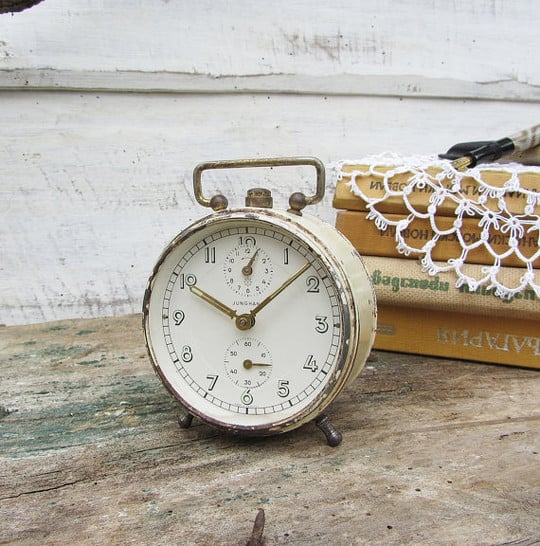 vintage alarm clock from etsy