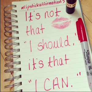 lipstick affirmation