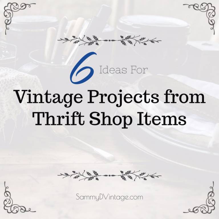 6 Ideas for Vintage Projects from Thrift Shop Items 5