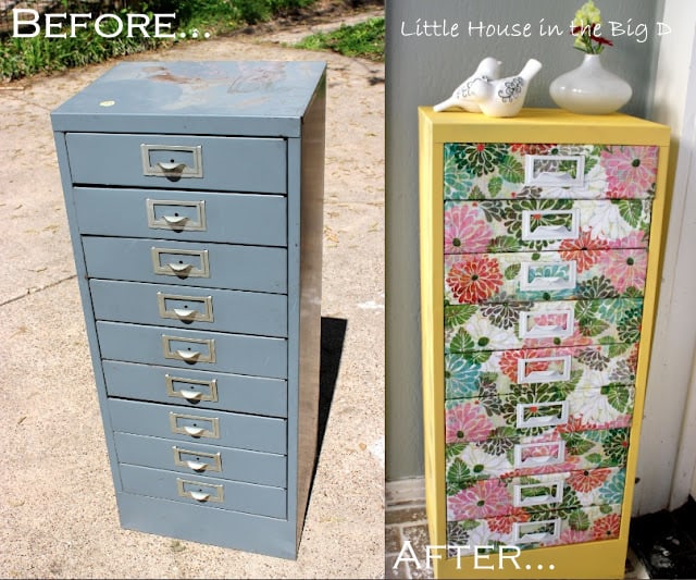 Best Idea For Reviving An Old Filing Cabinet