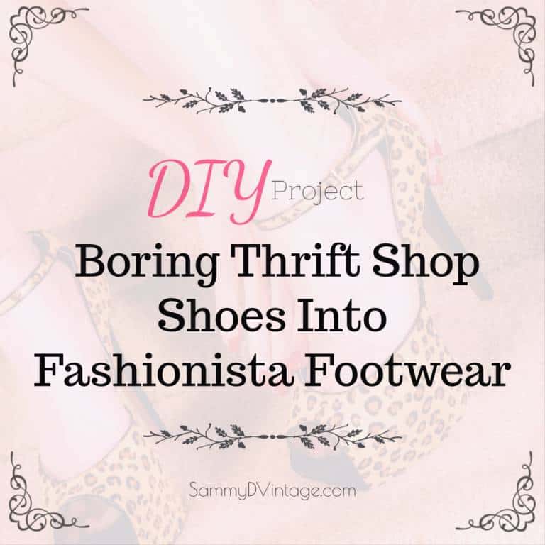 DIY Project: Boring Thrift Shop Shoes Into Fashionista Footwear 35