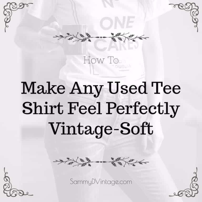 How To Make Any Used Tee Shirt Feel Perfectly Vintage-Soft 19