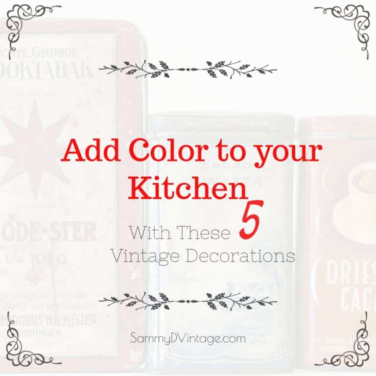 Add Color To Your Kitchen With These 5 Vintage Decorations 42