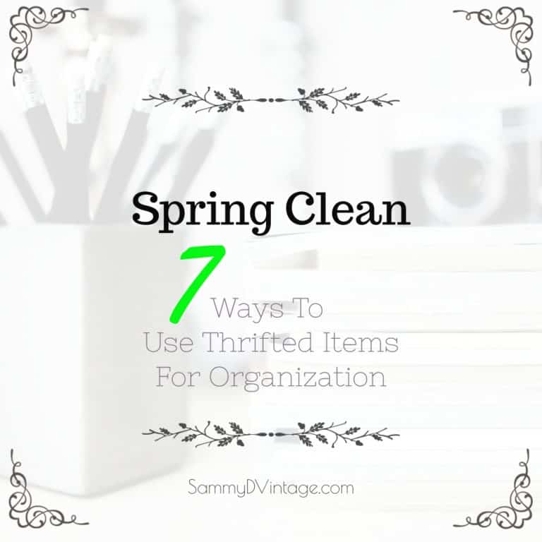 Spring Clean -- 7 Ways To Use Thrifted Items For Organization 9