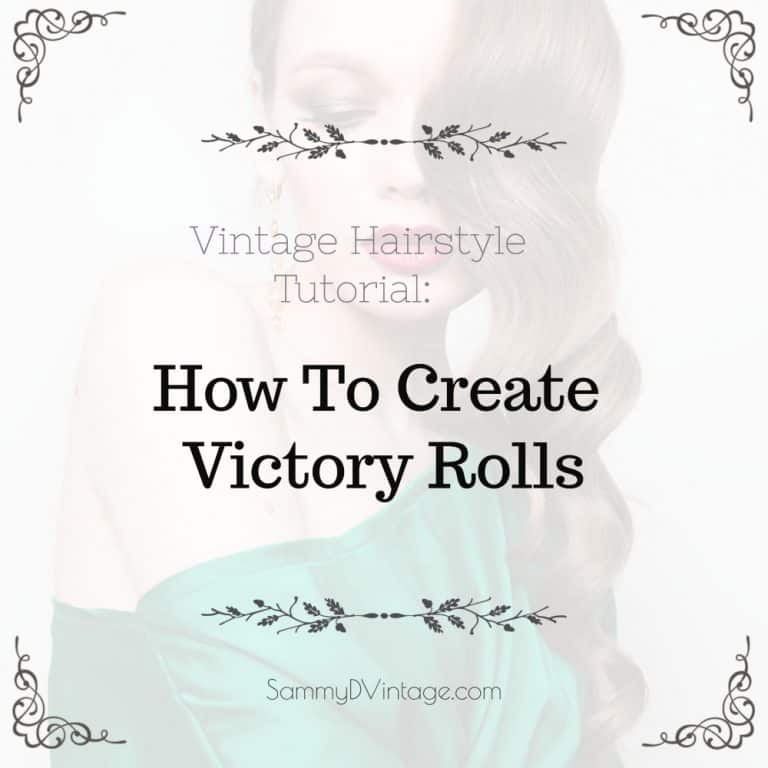 Vintage Hairstyle Tutorial: How To Create Victory Rolls 57