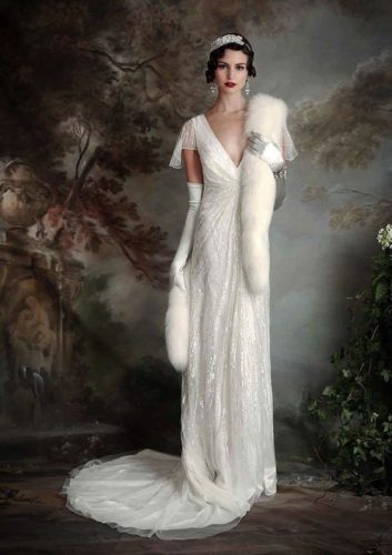 1920s Wedding Dresses with Eastern and Western Elements 45