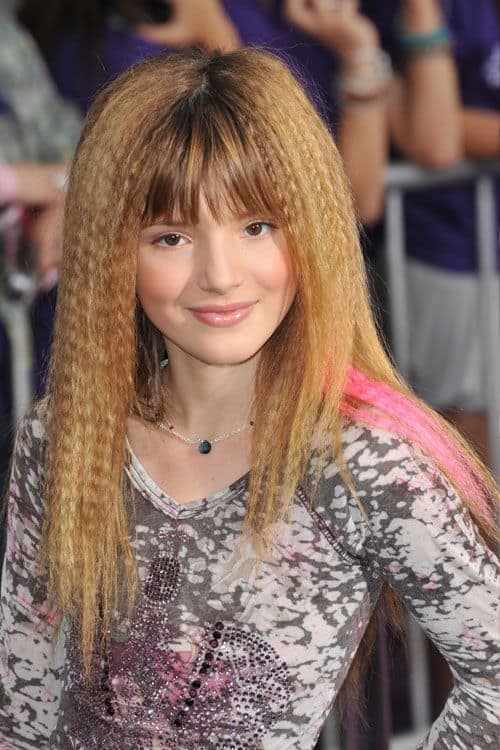 Crimped hairstyle 