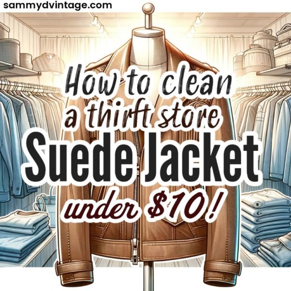 How to Clean a Thrift Store Suede Jacket for Under $10 1