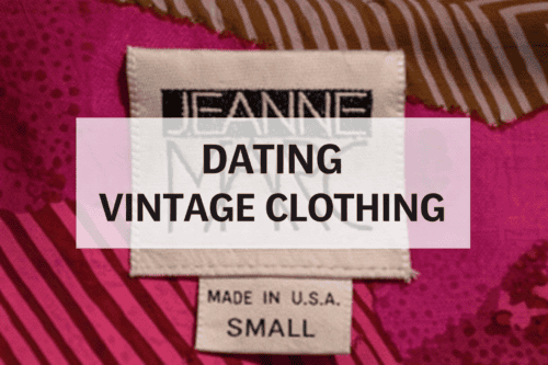 How to Date Vintage Clothing by Labels and Tags 23